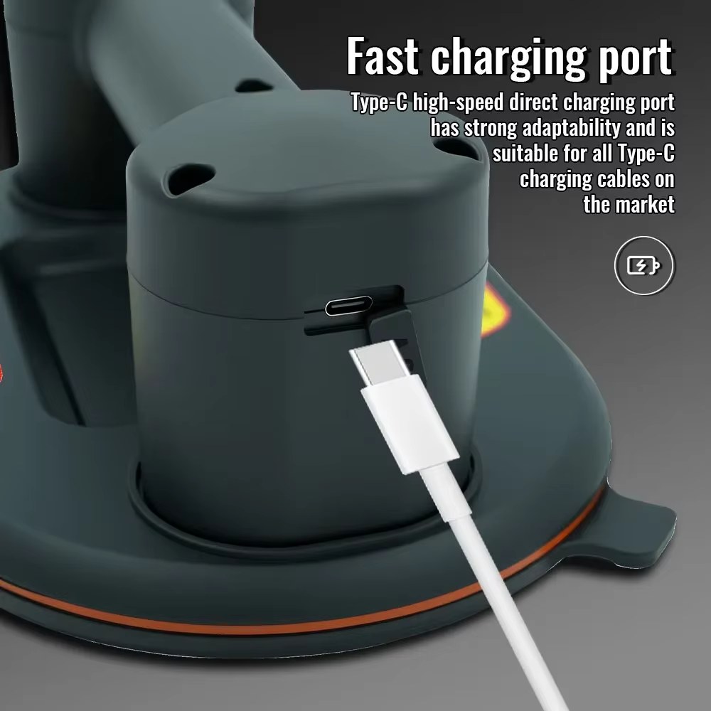 Electric Vacuum Suction Cup Gripster 300KG USB Rechargeable One-Key Adsorption for Tiles Granite Glass Smooth Flat Objects Transport listing photo 5