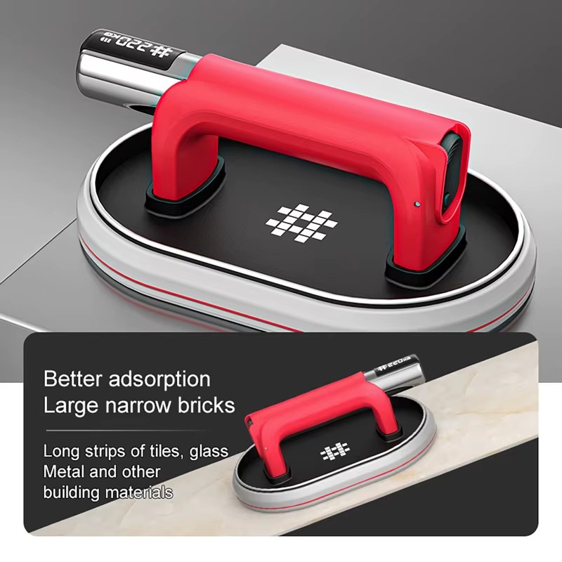 Intelligent Display Electric Suction Cup Gripster 220KG Bearing Capacity Heavy Lifter Granite Glass Tile Suckers Lifting Tool 2000mAh listing photo 3