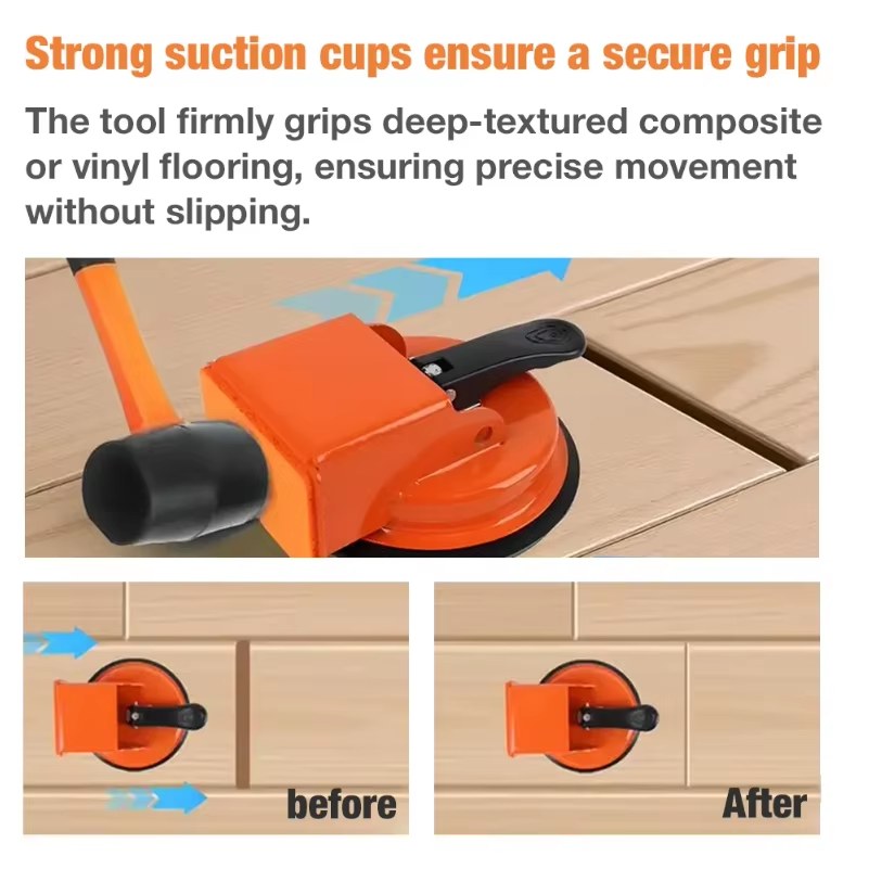 Floor Gap Repair Tool, Strong Suction Cup Gripster, Household Floor Joint Tool, Suitable for Solid Wood, Tile, Pvc Flooring Installation listing photo 3