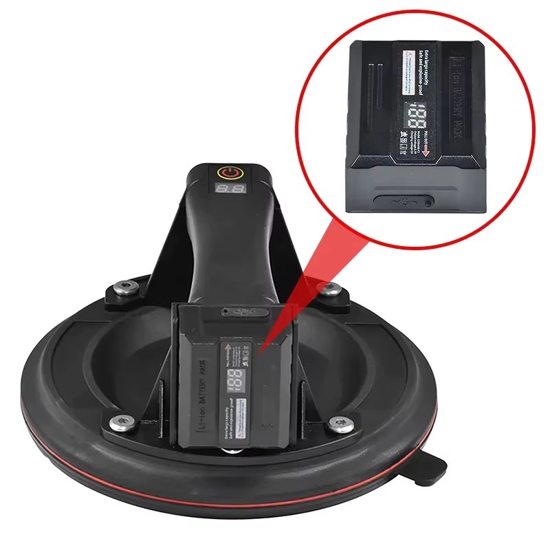 High Quality 8 inch Electric Vacuum Suction Cup Gripster Double Layer Rubber LED Display Heavy Lifting Tools For Glass Ceramic Tile listing photo 4