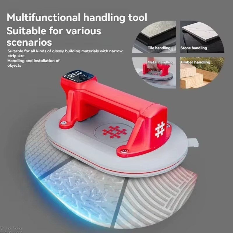 260KG Electric Vacuum Suction Cup Gripster Auto Air Replenishment Heavy Duty Carrier Lifter for Glass Tile Handling Power Tools Hardware