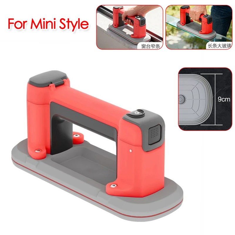 24x9cm Mini Electric Suction Cup Gripster 120kg LED Display Vacuum Lifter for Granite Tile Glass Narrow Strips Building Materials