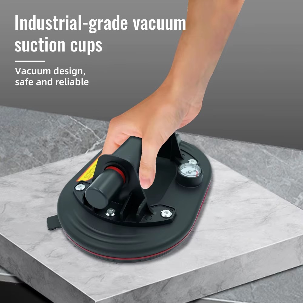 New Vacuum Suction Cup Gripster 250kg Loading Capacity Heavy Duty Vacuum Spreader for Tile Adsorption Granite Glass Lifting 8 Inch Cup
