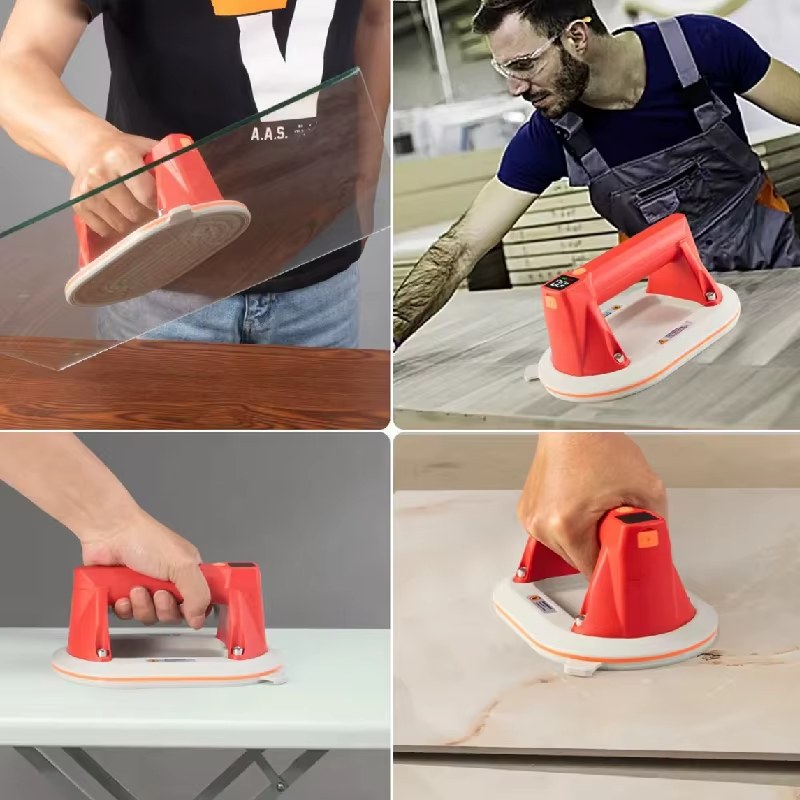 160kg Electric Vacuum Suction Cup Bearing Capacity Heavy Duty Vacuum Gripster Lifter for Granite Tile Glass Manual Lifting Powerful listing photo 2
