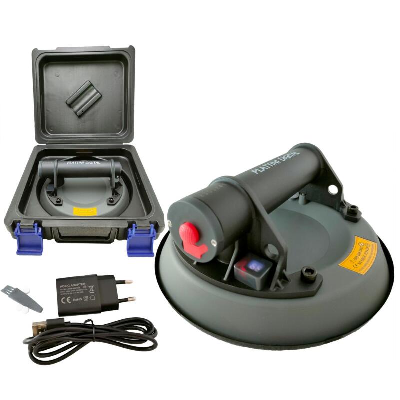 Plattini DIGITAL Akku-Saugheber Gripster – Automatische Nachsaugung, 120 kg