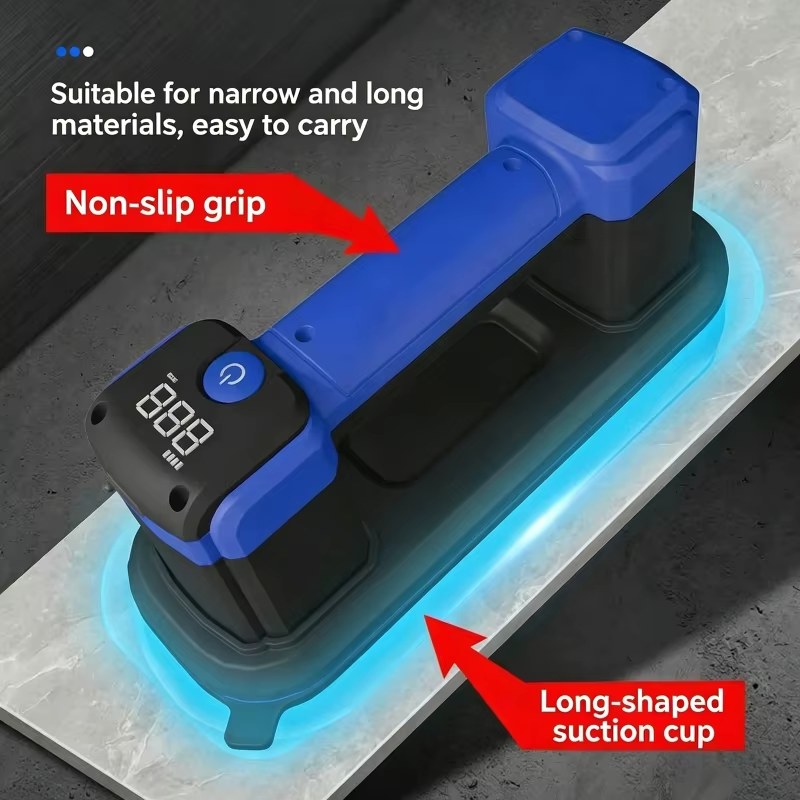 Narrow Strips Mini Electric Vacuum Suction Cup Gripster for Tiles Glass Lifting Tools 120kg Bearing Capacity Heavy Duty Air Pump Lifter listing photo 5