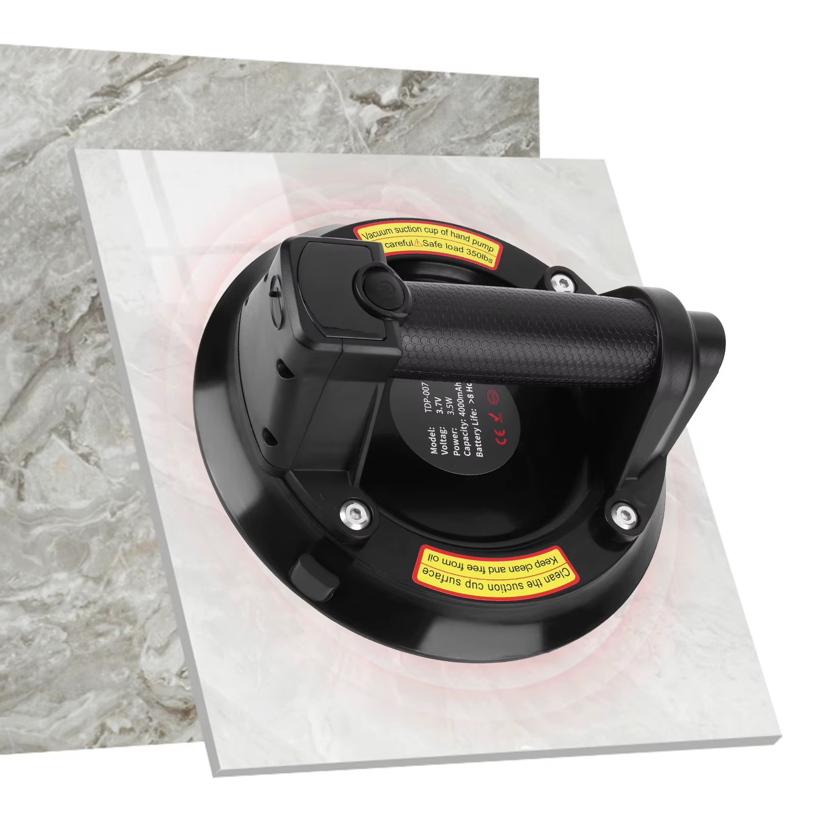 Electric Electric Suction Lifter 200KG Capacity Powerful Industrial Suction Cup Gripster for Granite Glass Drywall Tile listing photo 2