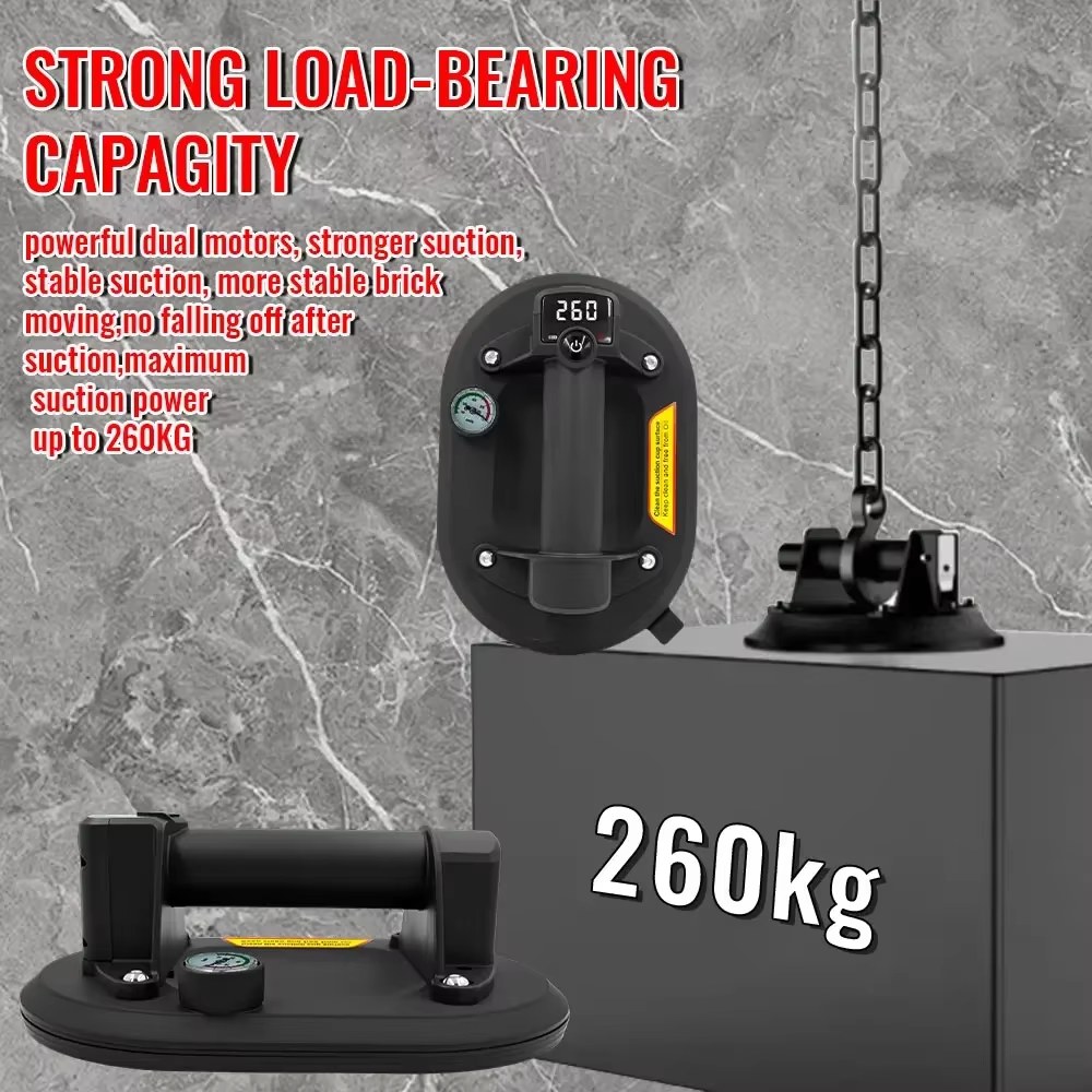 1800 Mah Electric Vacuum Suction Cup Gripster 260KG Multi Function Dual Motor One - Key Air Replenish Type - C Multi Surface Versatile