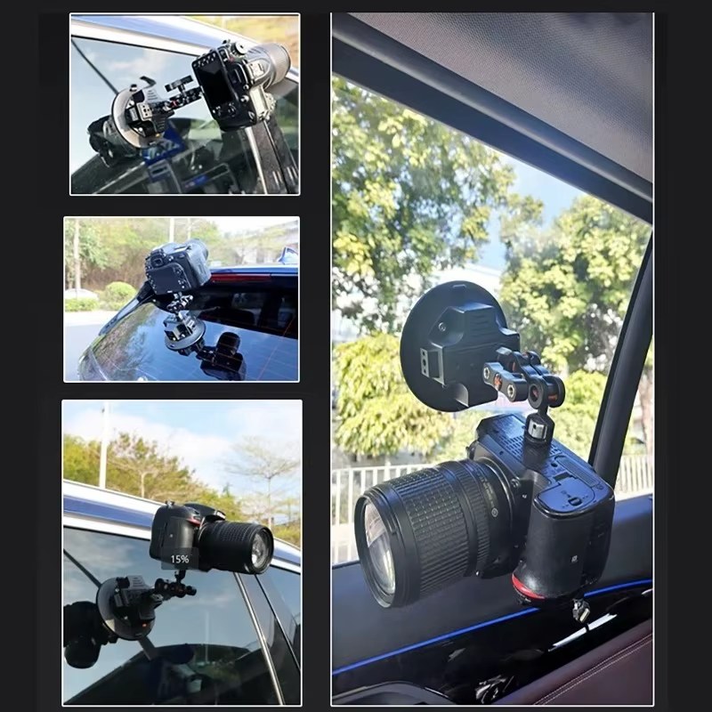 Electronic Suction Cup 3 inch 75mm Vacuum Electric Sucker Gripster Photographic Camera Long Battery Life 1/4 3/8 Mount Tread For Car Roof listing photo 5