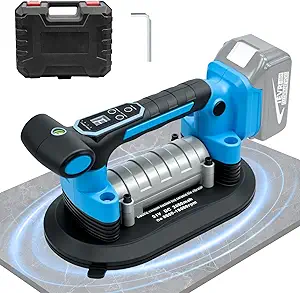 Tile Vibration Tool with Electric Suction Cup, Tile Vibrator for Makita 18v Battery, Tiling Vibration Machine for Wall & Floor Tiling Installation