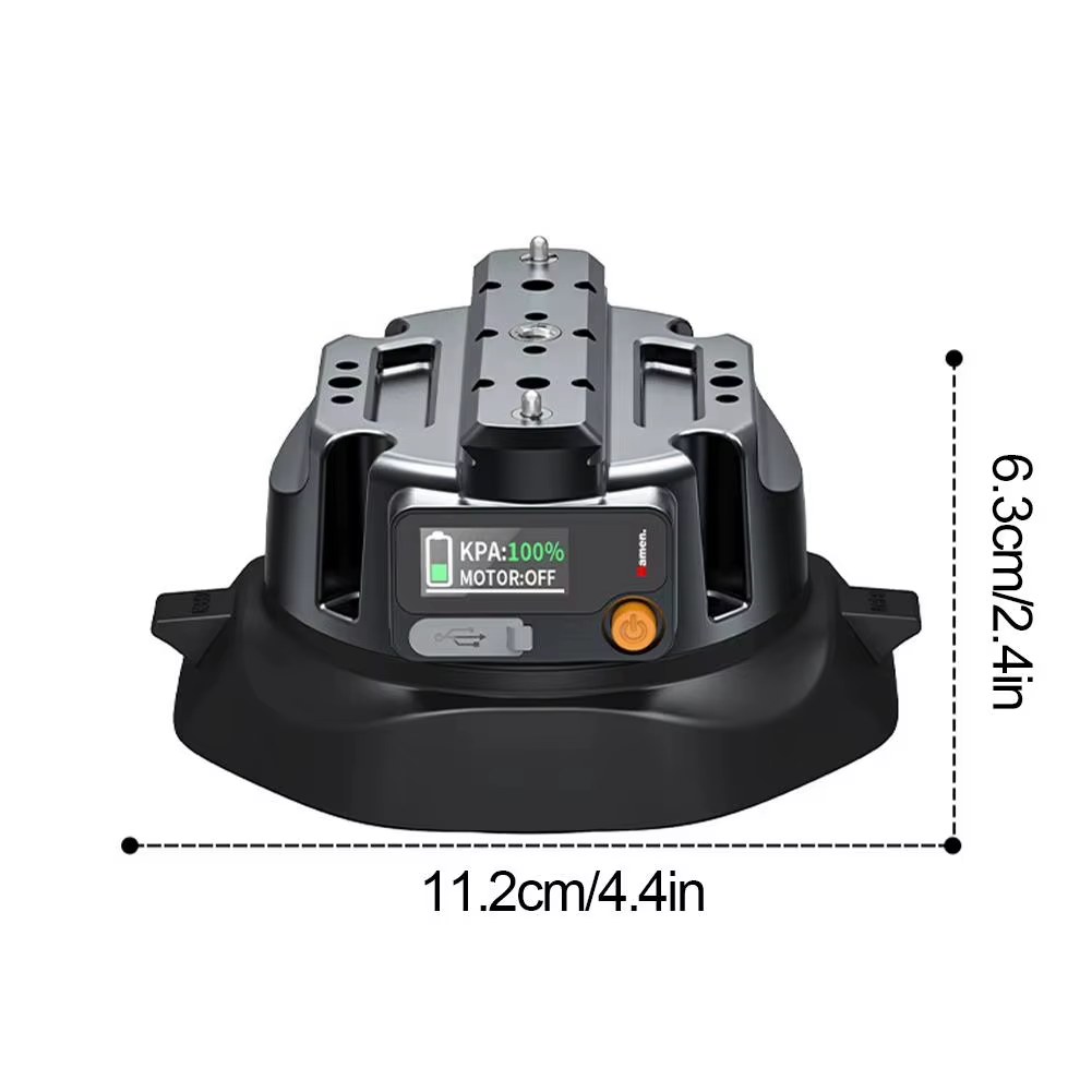 4.5 Inch Electric Auto Pump Suction Cup Gripster Camera Mount with Aluminum Ball Head Magic Arm Compatible with DJI Insta360 Go Pro listing photo 2