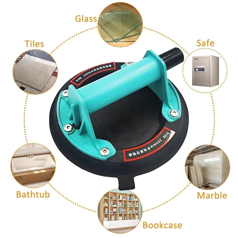 Vacuum Suction Cup Gripster 200kg Loading Capacity Heavy Duty Vacuum Spreader for Tile Adsorption Granite Glass Lifting 8 Inch Cup listing photo 4