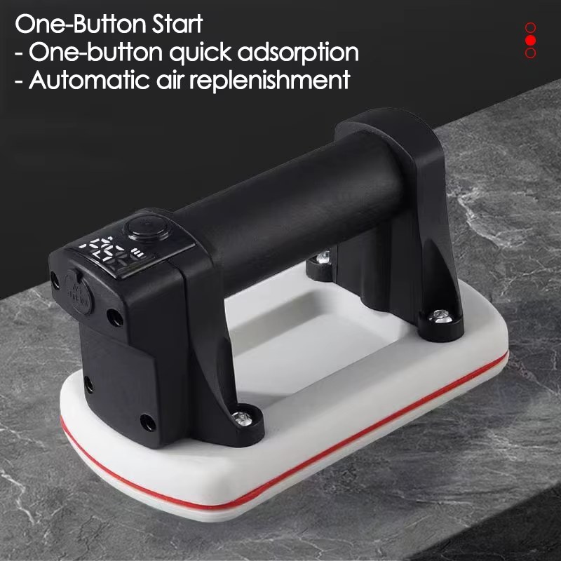 LED Display Electric Vacuum Suction Cup 90KG Load Vacuum Lifter Gripster for Granite Tile Glass 2000mAh Battery with Storage Box listing photo 3
