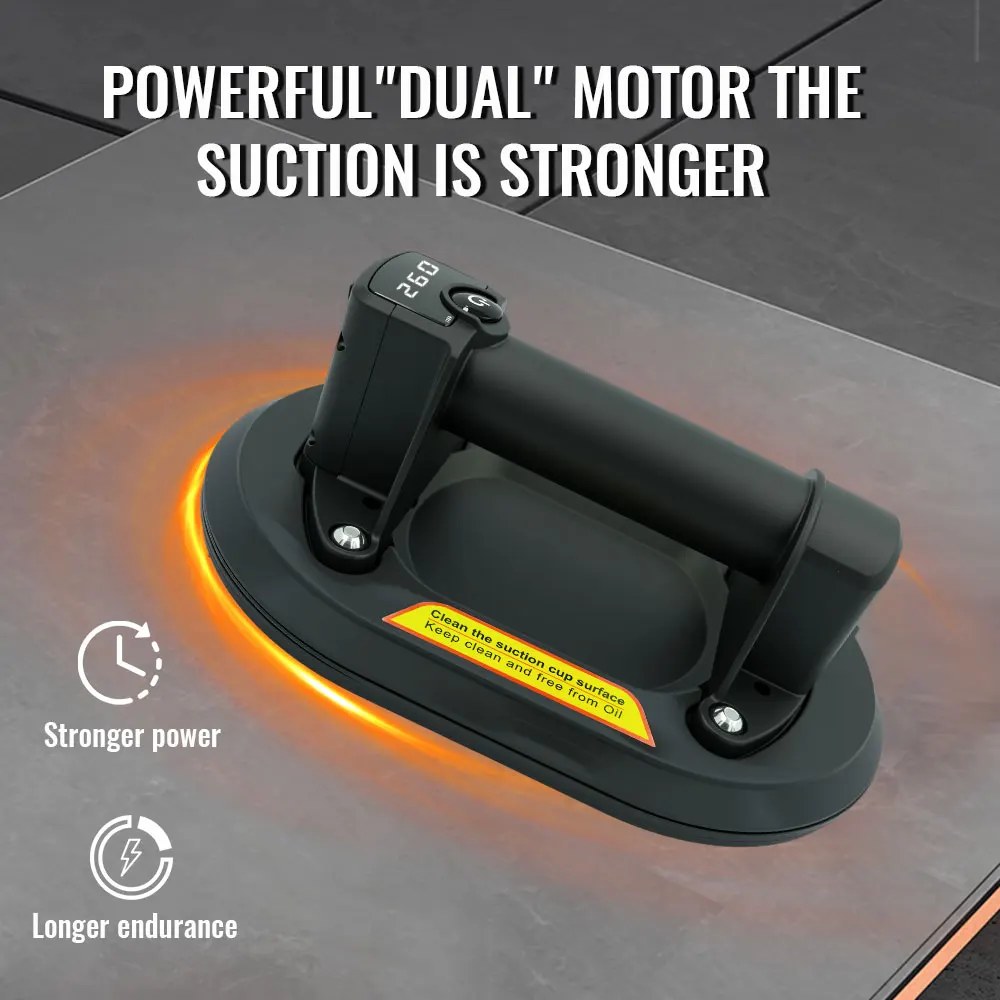 Oval Electric Sucker Gripster, 260KG Load Weight. USB Charging, 36V Safe Operation for Tile, Glass and Industrial Use listing photo 2