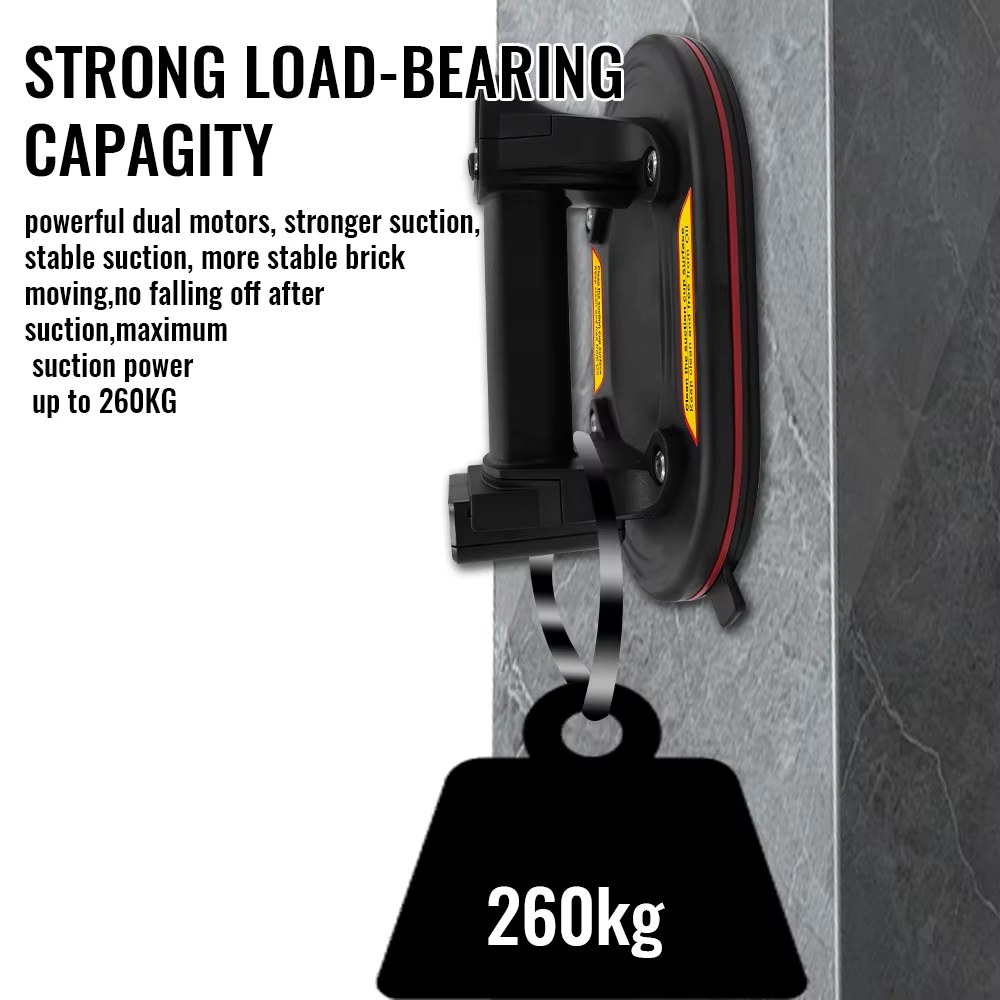 260KG Load Large Electric Vacuum Suction Cup Display Heavy-Duty Hand-held Strong Suckers Air Pump Granite Glass Tile Gripster Lifter listing photo 4