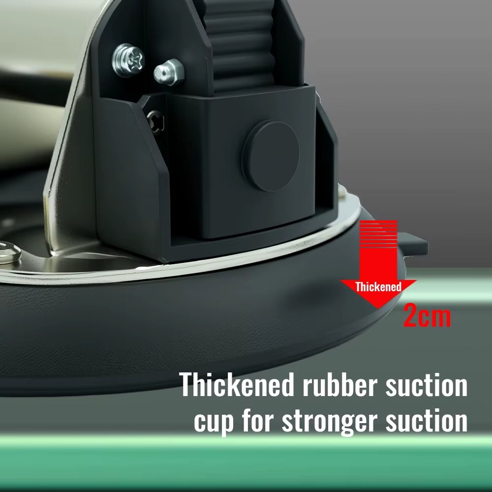 New 250KG vacuum suction cup gripster stainless steel metal handle strong hand pump suction cup lifting magnet handling tool listing photo 5