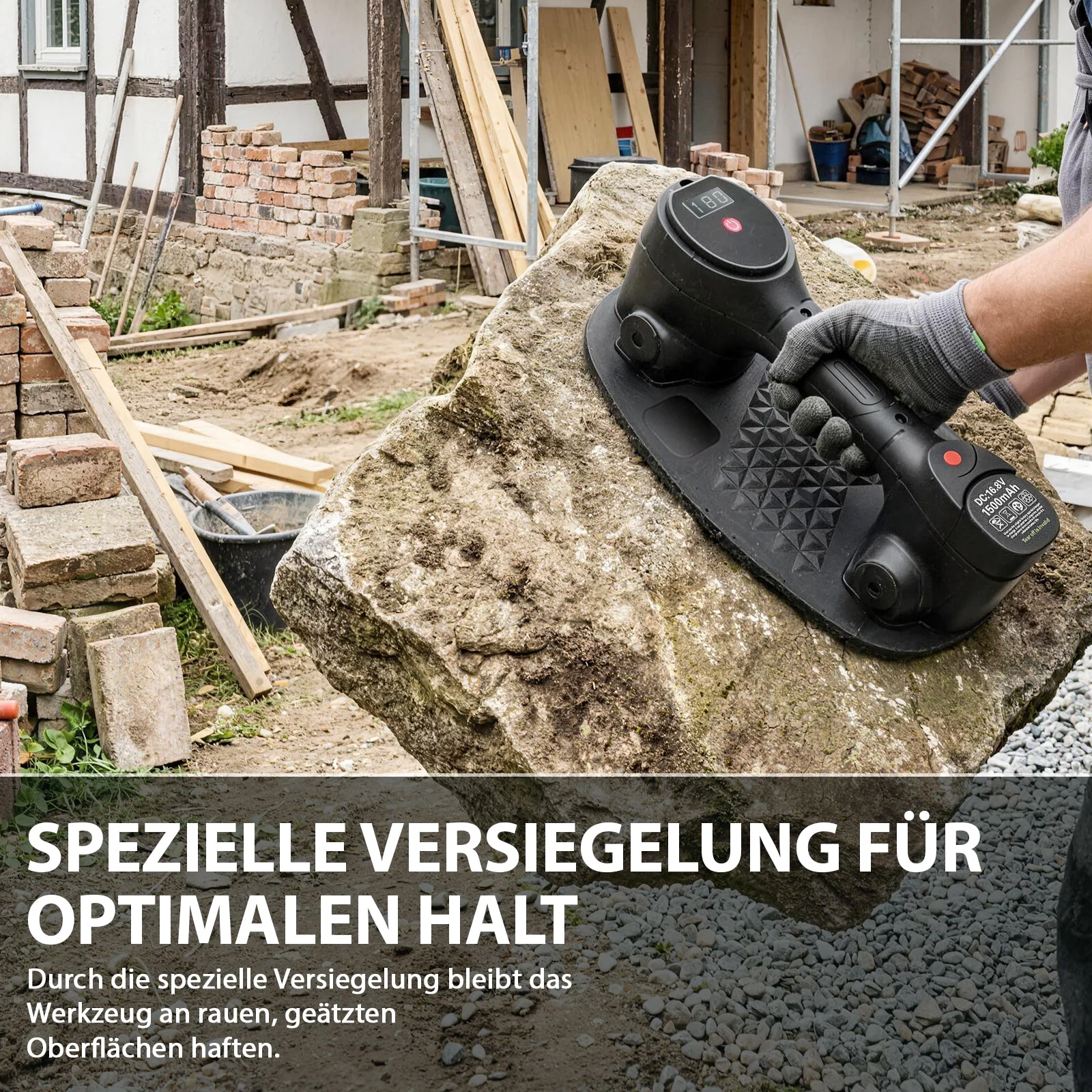 XIIW Fliesensauger Akku Elektrisch | 240kg Vakuum-Saugheber Gripster für Profis listing photo 3