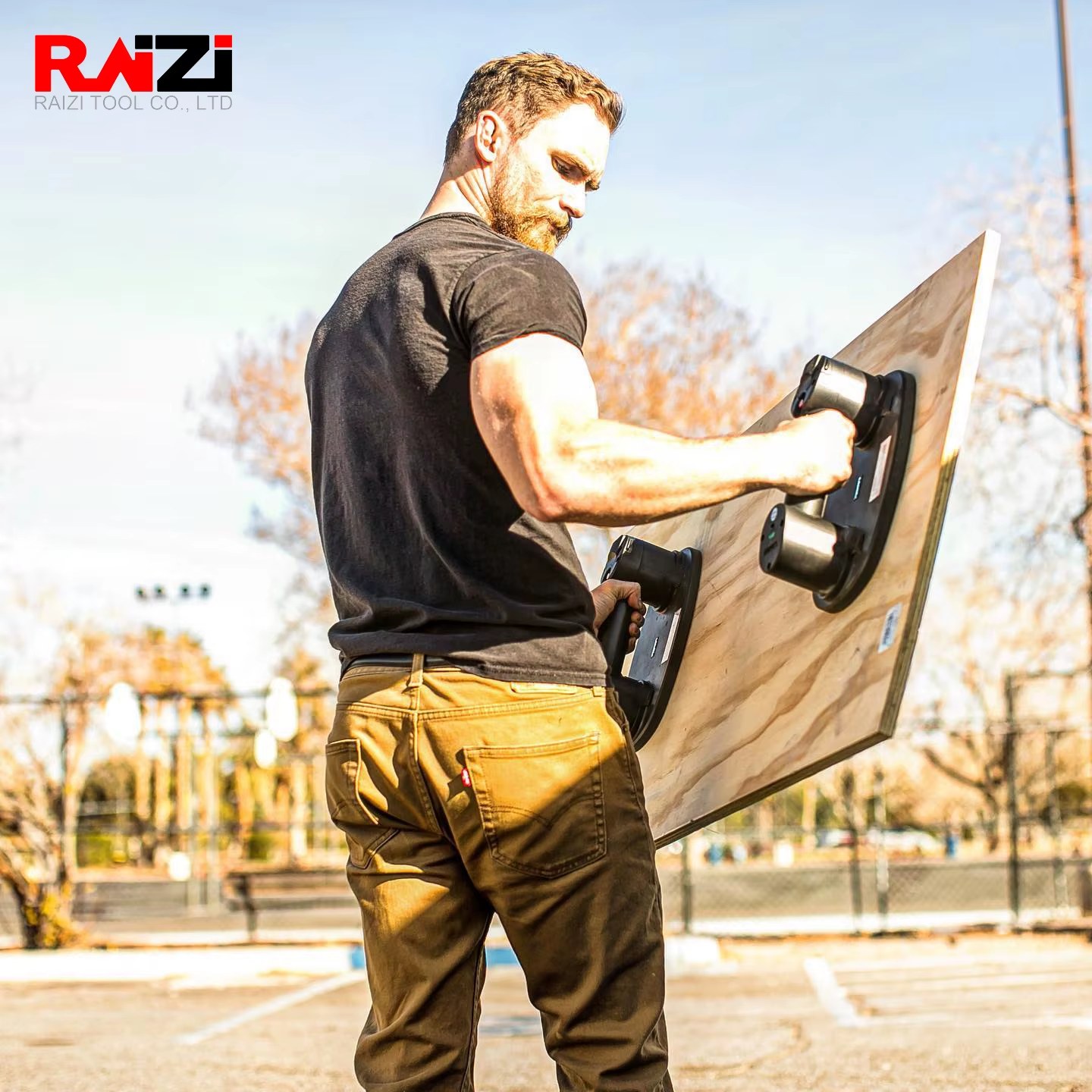 Raizi GRABO Portable Electric Vacuum Suction Cup Gripster Lifter for Granite Glass Tile Heavy Lifting Tool Heavy Slab Lifting Lifter listing photo 4