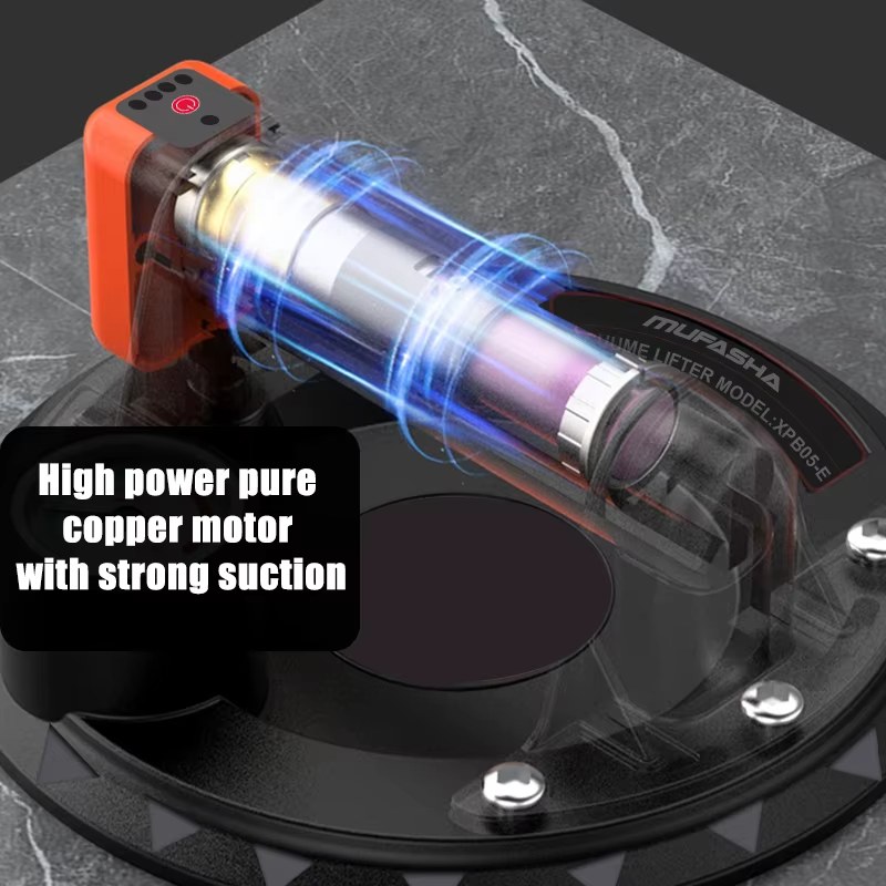 Electric Vacuum Suction Cups Lifter Gripster With Battery 8" Auto Detect And Replenish Pressure For Transport Glass Tile Granite listing photo 4