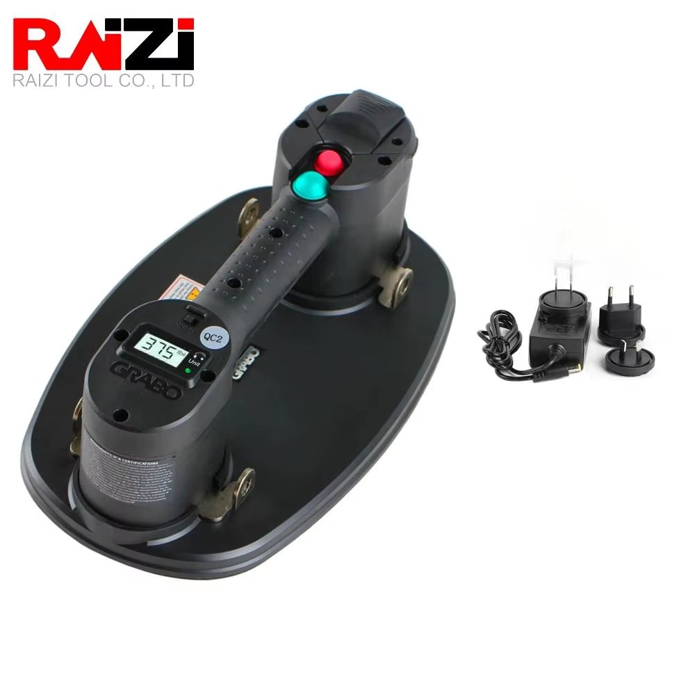Raizi GRABO Portable Electric Vacuum Suction Cup Gripster Lifter for Granite Glass Tile Heavy Lifting Tool Heavy Slab Lifting Lifter