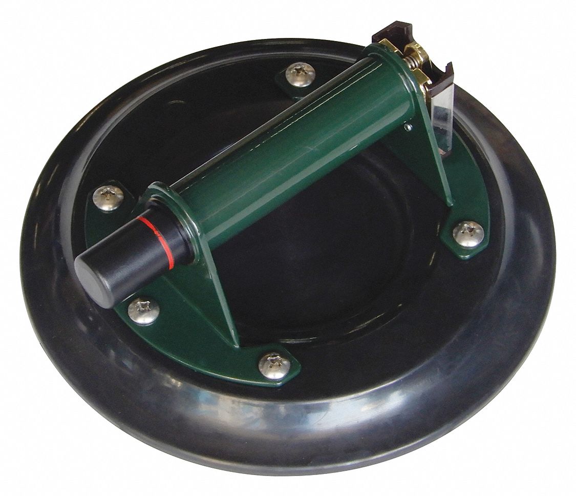 Suction Cup Gripster Lifter, Flat, 150 lb Max Load Capacity