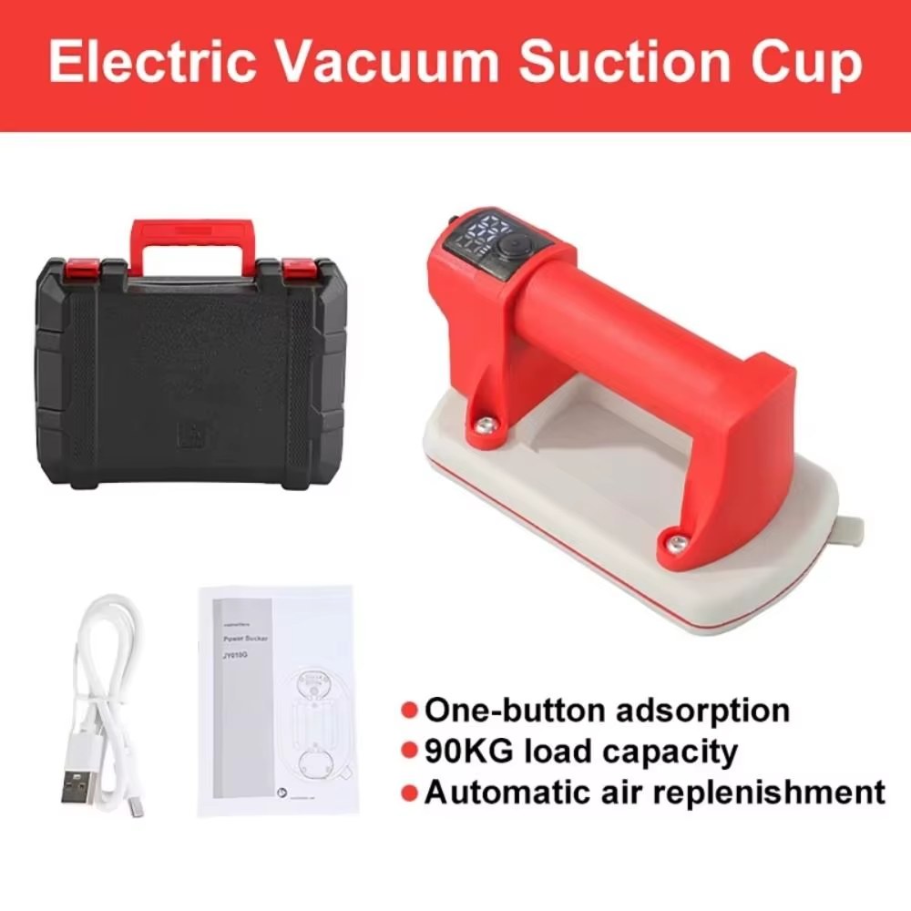 Powerful Air Pump Holder Electric Suction Cup Digital Display Intelligent Vacuum Grabber Gripster for Tile 4000 mAh Battery High-Power listing photo 5