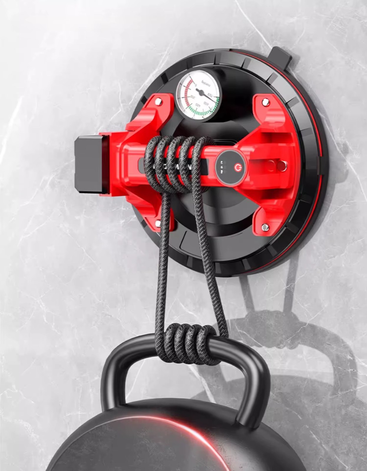 lithium battery electric suction cup gripster,vacuum air pump for adsorption of ceramic tiles,glass,smooth surfaces,with pressure gauge listing photo 2