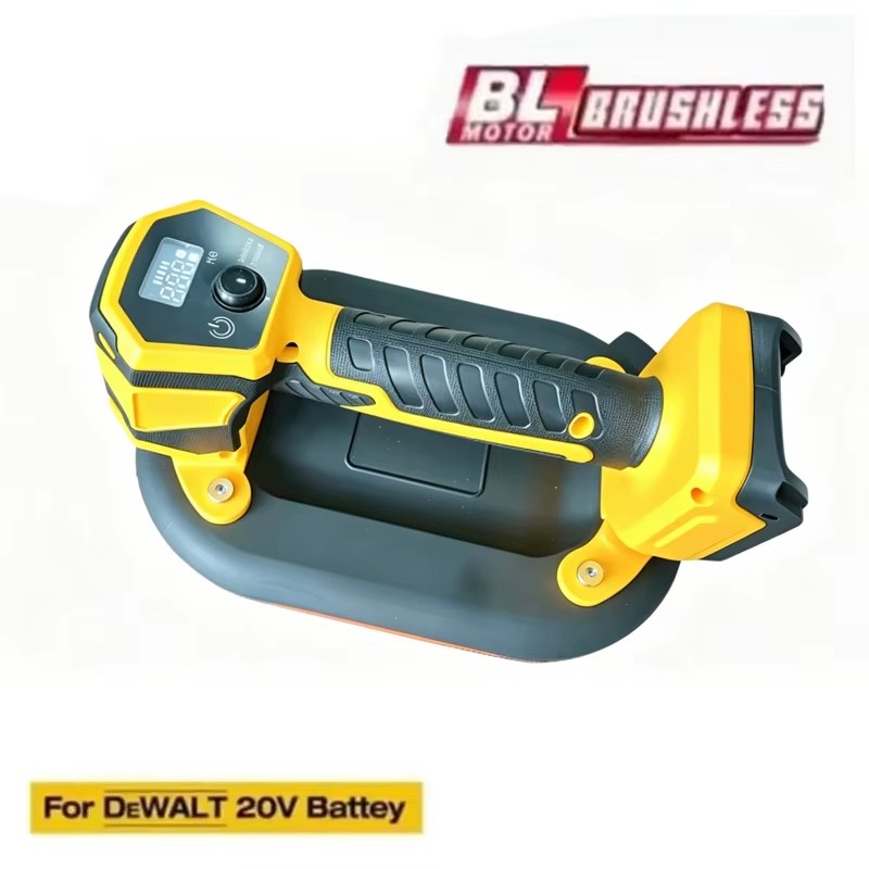 Electric Vacuum Suction Cup Gripster Heavy Duty Vacuum Lifter for Granite Tile Glass Wood Stone for Dewalt（Without battery）