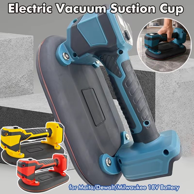 Electric Vacuum Suction Cup Gripster Heavy Duty Vacuum Lifter for Granite Tile Glass Wood Stone for Mai Ta/De Walt/Mil Waukee 18V Battery
