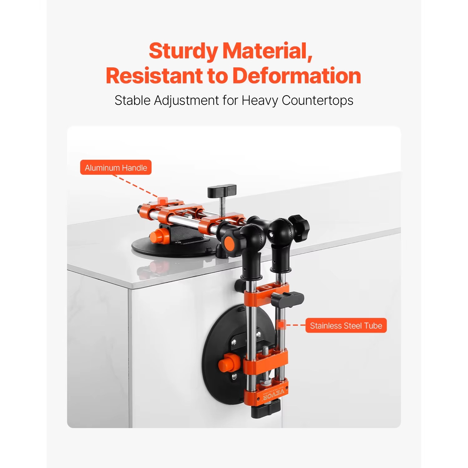SucceBuy 2 Packs Seamless Granite Seam Setter 90°-120° Adjustable with 6in Suction Cups Gripster Seam Joiner for Tile Joining & Leveling listing photo 4