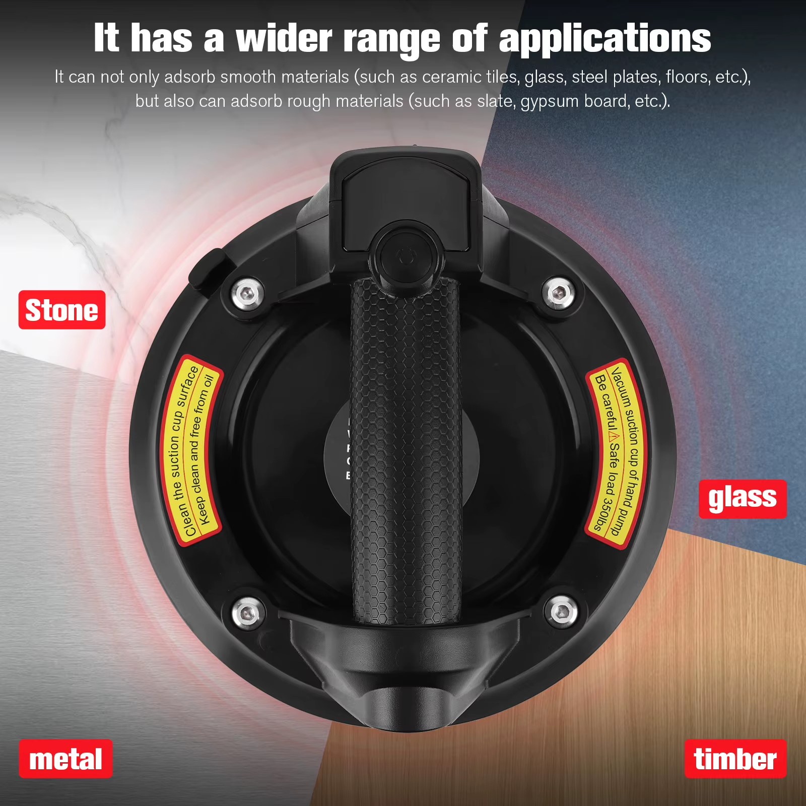 Electric Electric Suction Lifter 200KG Capacity Powerful Industrial Suction Cup Gripster for Granite Glass Drywall Tile listing photo 4