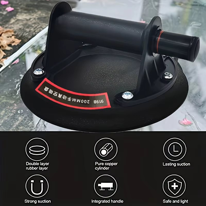2025 Vacuum Suction Cup 200kg Loading Capacity Heavy Duty Vacuum Spreader Gripster for Tile Adsorption Granite Glass Lifting 8 Inch Cup listing photo 3
