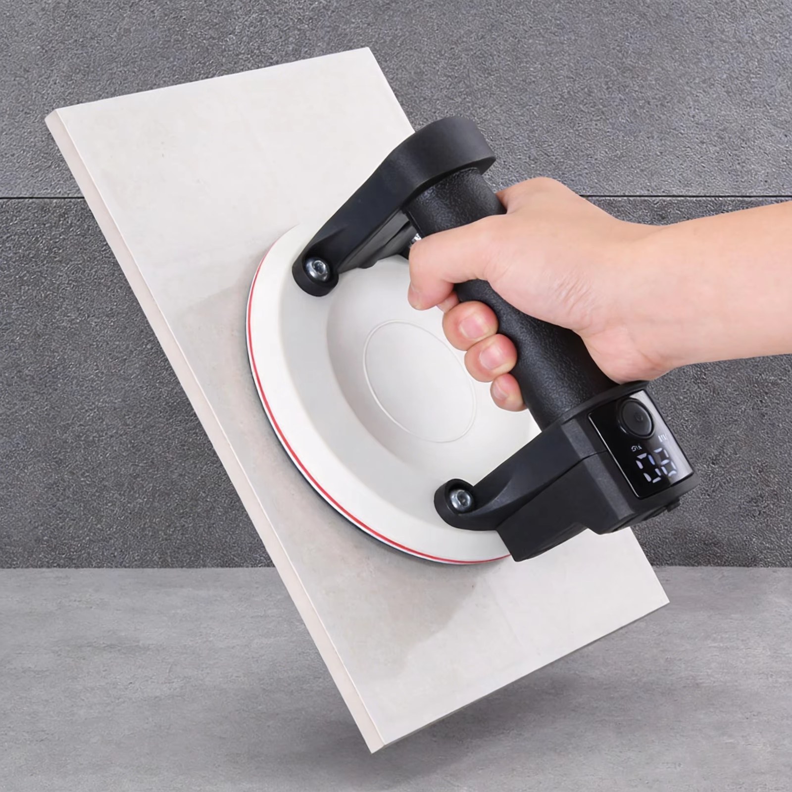 90kg Bearing Electric Vacuum Suction Cup Gripster Tiles Glass Heavy Duty Lifter Powerful Handling Tools Suction Cup Type-C charging