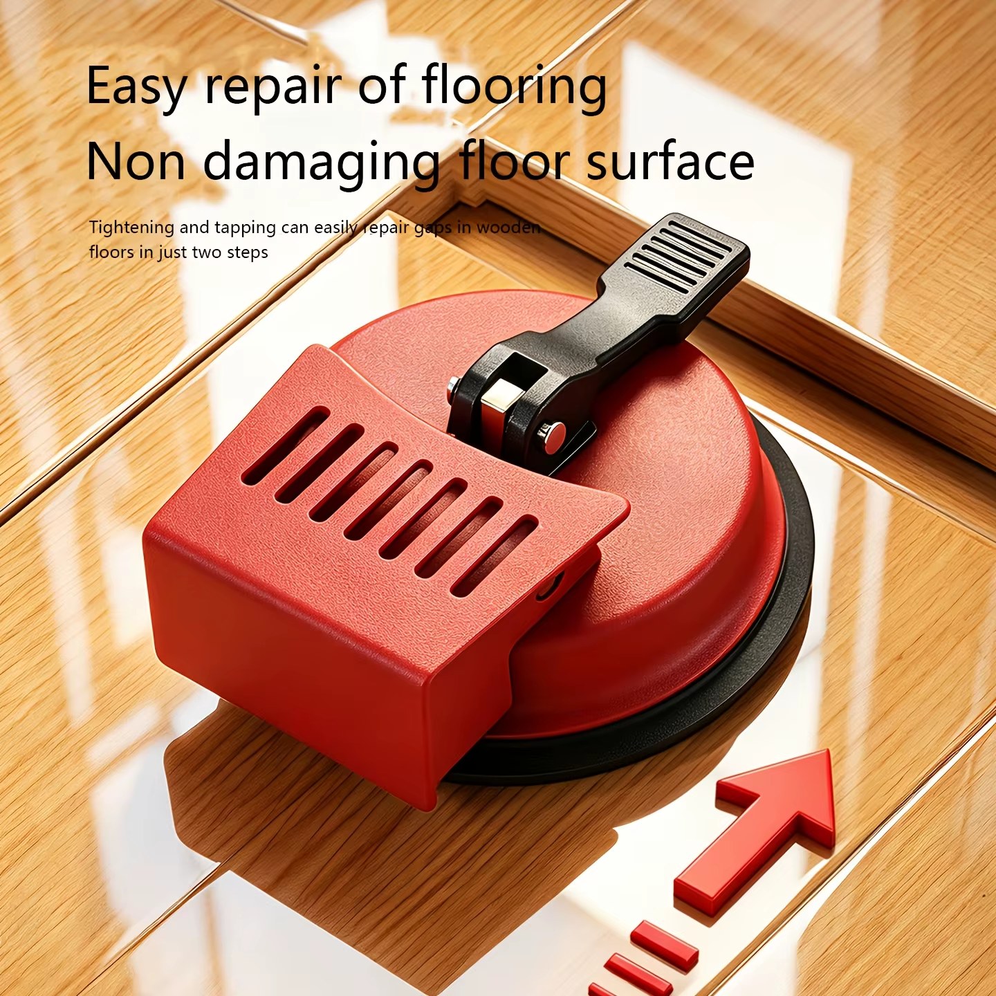 Heavy Duty Floor Gap Fixer Tool with Suction Cup Gripster, Industrial Grade Laminate Flooring Repair Kit for Vinyl Plank & Wood Floors listing photo 2