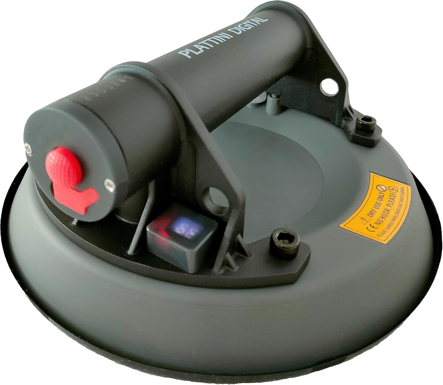 Werkmax Akku Saugheber Gripster Plattini Digital, Automatische Nachsaugung, intelligenter Drucksensor, im Koffer, Vakuumheber 120 Kg Tragkraft