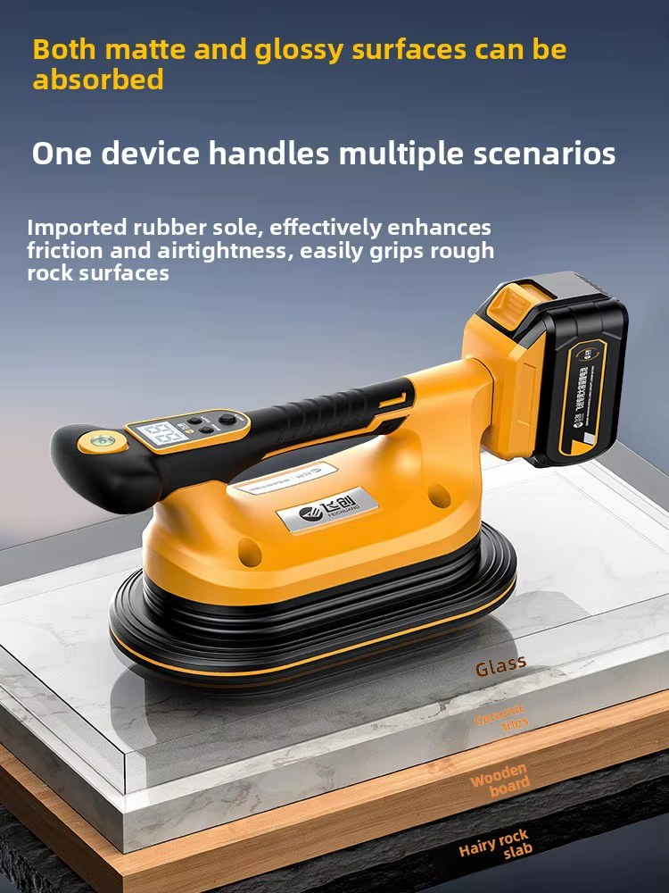 Automatic Lithium Electric Tile Glass Gripster Vacuum Lifter Strong Adsorption Construction Fixing Handling Tool listing photo 4