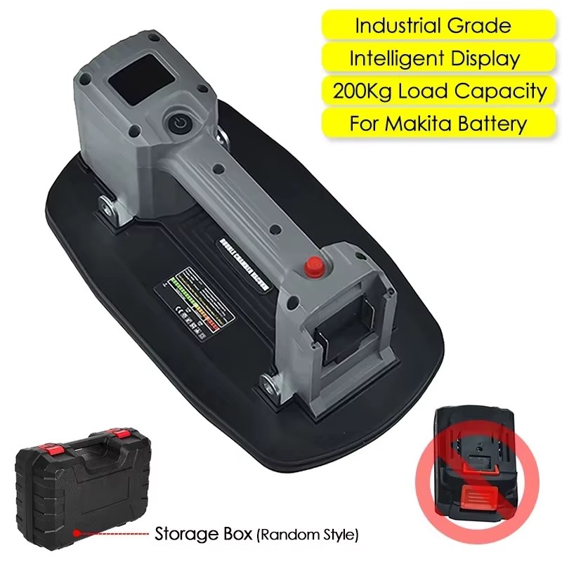 200KG Load Capacity Industrial Grade Large Electric Vacuum Suction Cup Gripster Glass Granite Tiles Lifting Tool for Makita Battery
