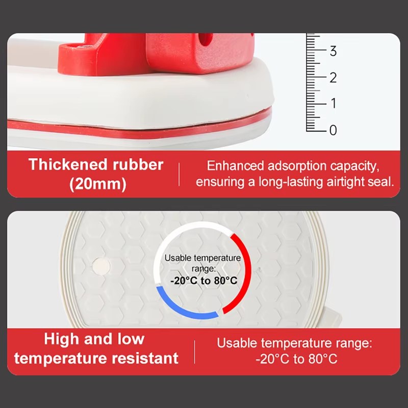 Electric Vacuum Suction Cup Gripster Heavy Lifter 4000mAh Digital Display Suction Cup For Tiles 90KG Heavy Lifter with Storage Case listing photo 4