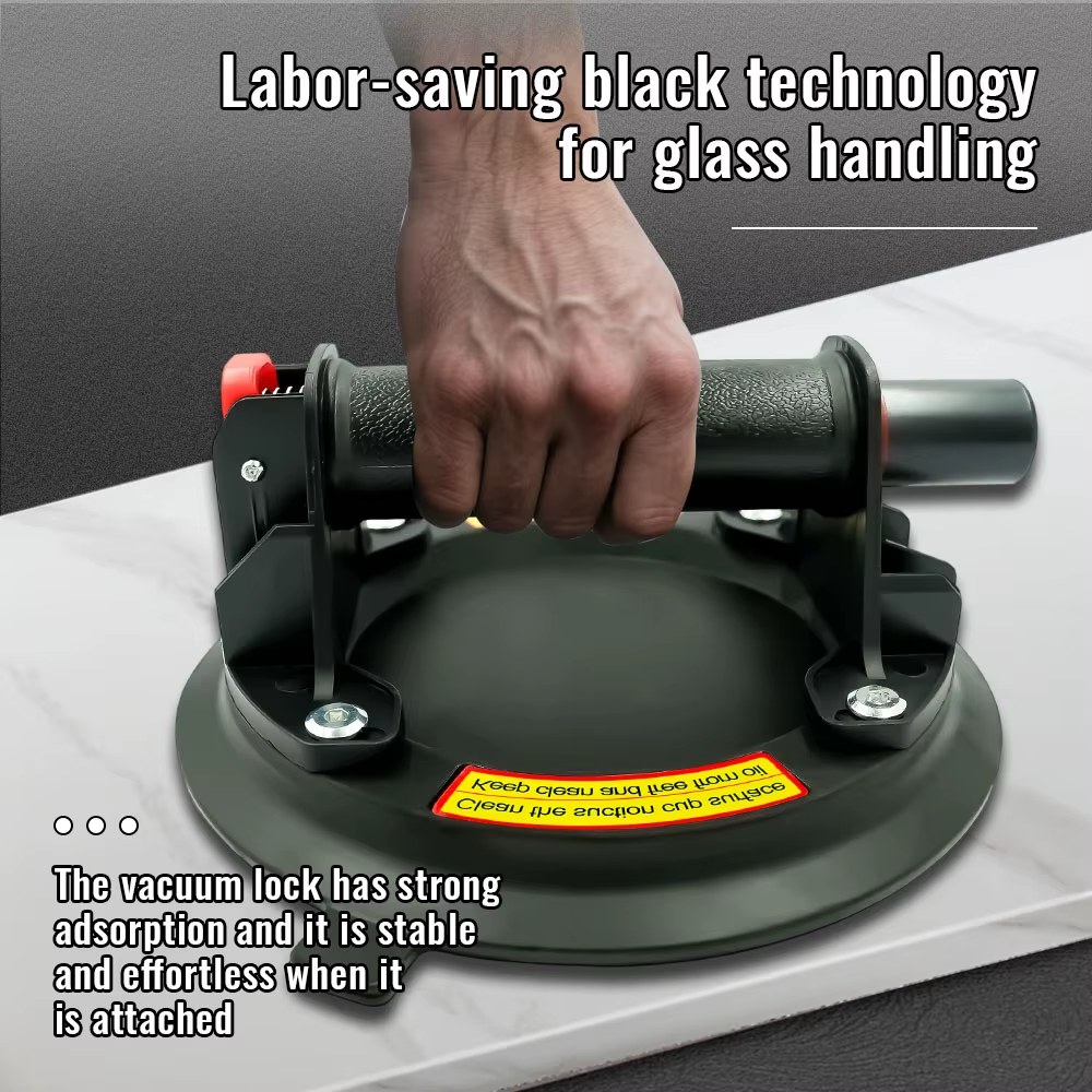 Hot Selling 2026 8 Inch Vacuum Glass Suction Cup 20CM 220kg Bearing Capacity Manual Lifter Gripster for Granite Tile Marble listing photo 2