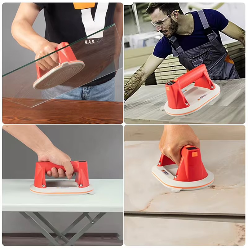 160KG Bearing Capacity Electric Vacuum Suction Cup Gripster 7inch Heavy Duty Vacuum Lifter for Glass Granite Tile Lifting Magnets listing photo 4