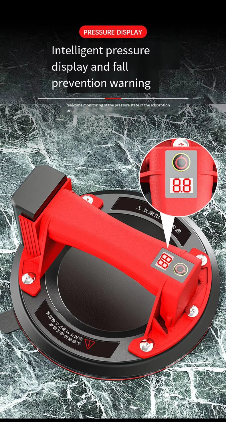 8 Inch Vacuum Pump Auto Refill Electric Suction Cup Gripster Heavy Duty Lifter for Glass & Tiles Factory Wholesale listing photo 3
