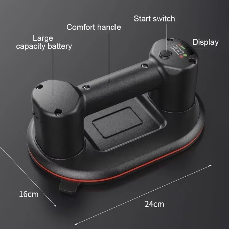 Intelligent Electric Vacuum Suction Cup Gripster Heavy-Duty Suction Lifting Tools Maximum Suction Power 300KG 4000 mAh lithium Battery