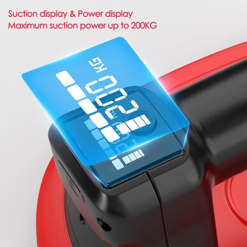 5000mAh Intelligent Display Electric Vacuum Suction Cup Gripster 200KG Load Heavy-Duty Electric Suction Lifter for Glass Ceramic Tiles listing photo 3