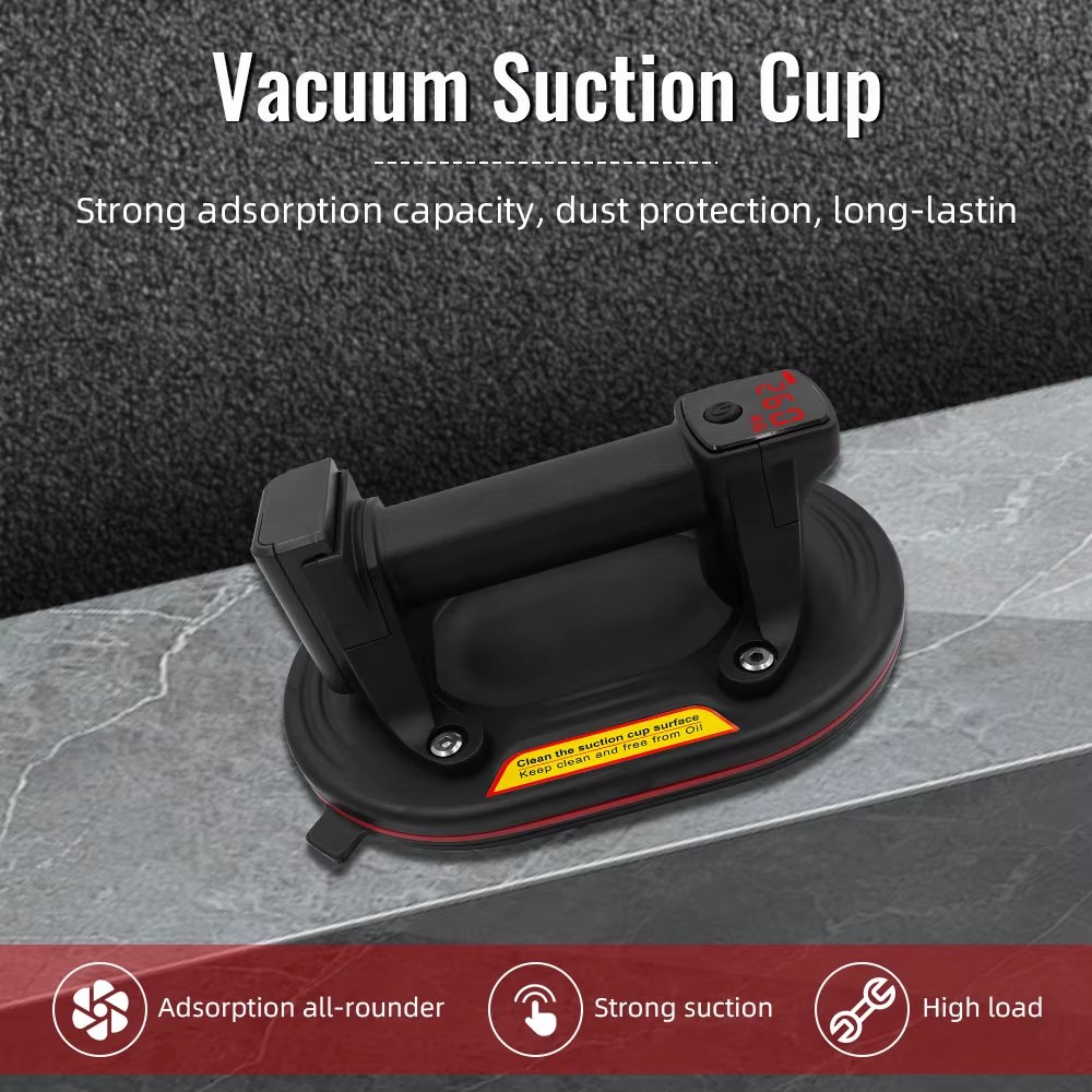2026 Intelligent Display 260KG Load Electric Vacuum Suction Cup Industrial Grade New Heavy Duty Granite Tile Glass Gripster Lifter listing photo 2