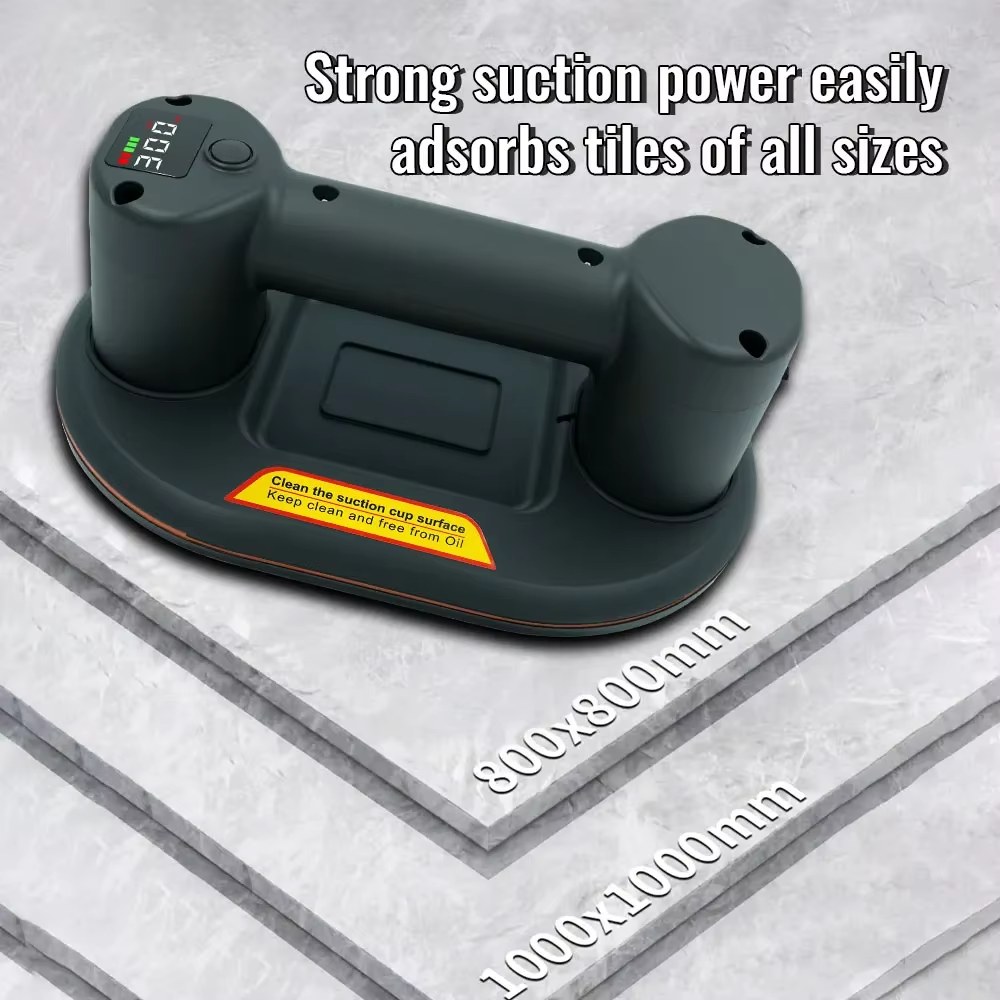 Electric Vacuum Suction Cup Gripster 300KG USB Rechargeable One-Key Adsorption for Tiles Granite Glass Smooth Flat Objects Transport listing photo 3