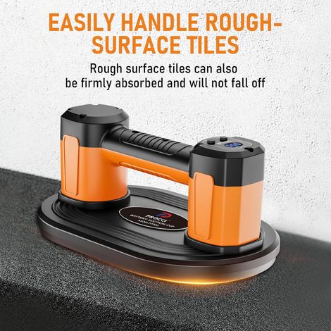 Professional Battery-Powered Suction Cup – Dual Motor, 200 KG Suction Force, Polyurethane Seal, LCD Screen, 4500 mAh Battery, for Slightly Rough or listing photo 2