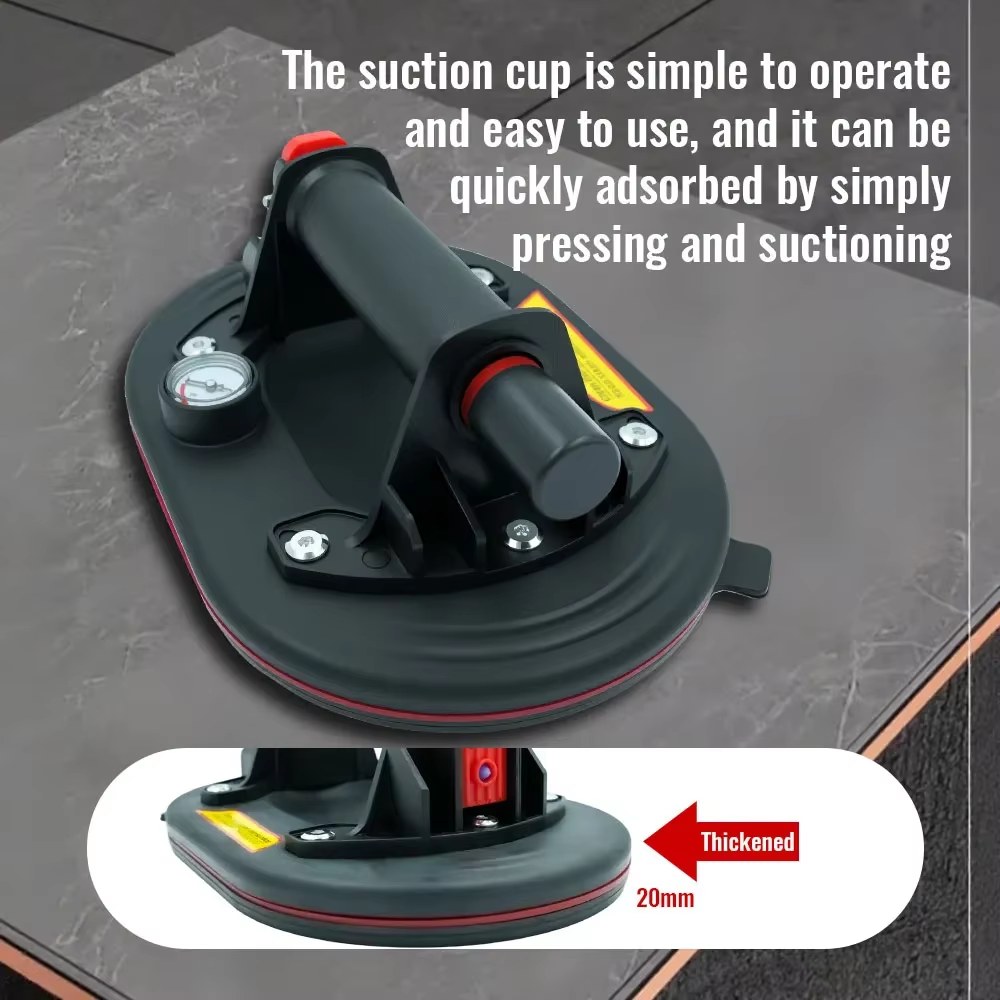 New Vacuum Suction Cup Gripster 250kg Loading Capacity Heavy Duty Vacuum Spreader for Tile Adsorption Granite Glass Lifting 8 Inch Cup listing photo 4