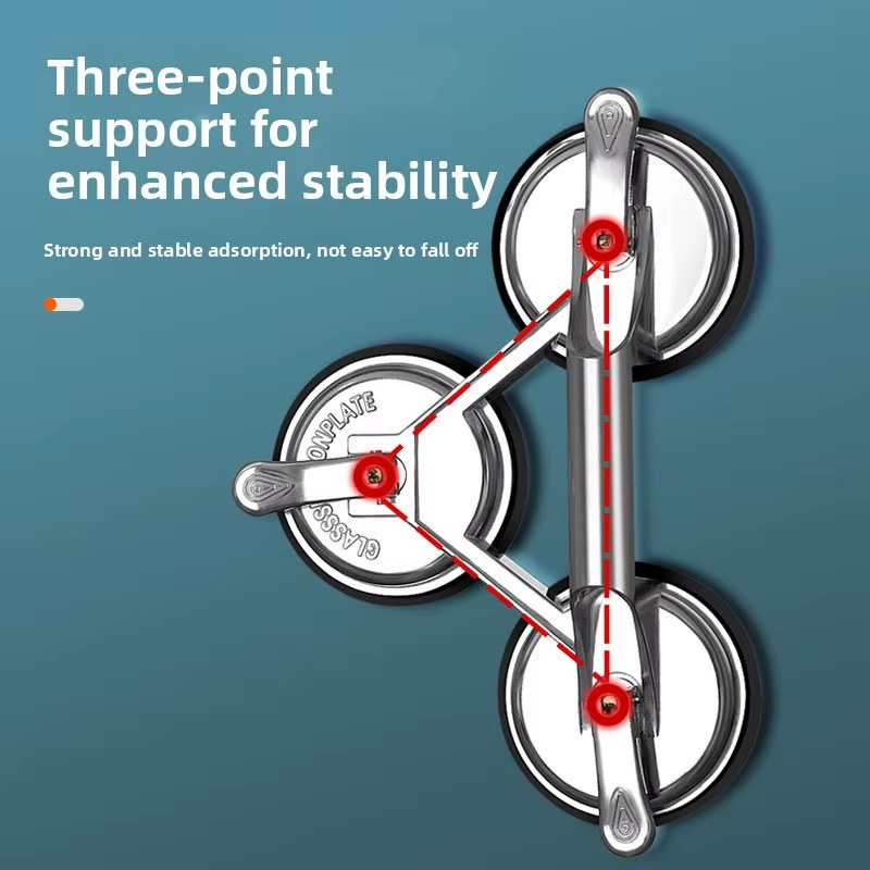 High Suction Aluminum Alloy Thick Wear-Resistant Suction Cup Gripster, Tool for Ceramic Tiles/Wooden Floors/Glass/Metal Handling listing photo 4