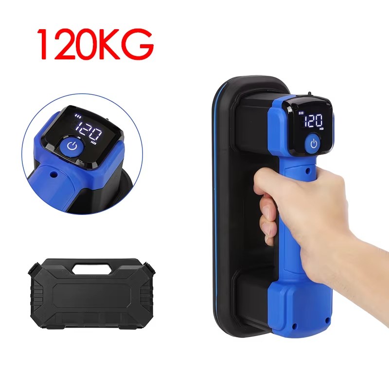 Narrow Strip Electric Vacuum Suction Cup Gripster 120KG Load Vacuum Lifter 2400mAh Rechargeable Heavy-Duty Construction Handling Tool