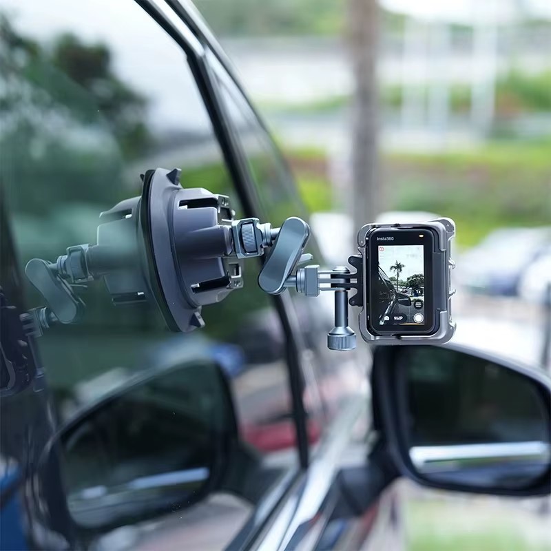 4.5 Inch Electric Auto Pump Suction Cup Gripster Camera Mount with Aluminum Ball Head Magic Arm Compatible with DJI Insta360 Go Pro listing photo 4